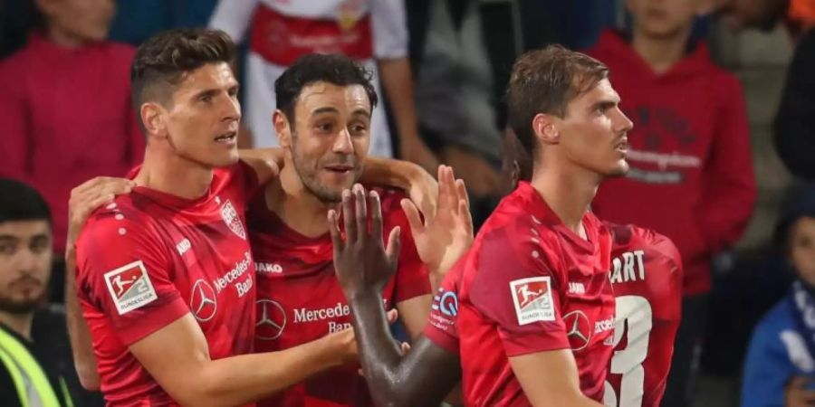 Mit dem Sieg in Bielefeld konnte Tabellenführer VfB Stuttgart den Vorsprung ausbauen. Foto: Friso Gentsch