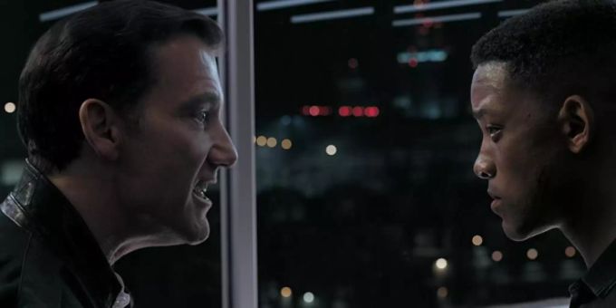 Will Smith (r) als Henry Brogan und Clive Owen als Clay Verris in einer Szene des Films "Gemini Man". Foto: Paramount Will Smith (r) als Henry Brogan und Clive Owen als Clay Verris in einer Szene des Films "Gemini Man". Foto: Paramount