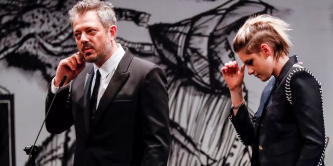 US-Schauspielerin Kristen Stewart, rechts, und Regisseur Benedict Andrews (hier am 67. San Sebastian International Film Festival), stellen am ZFF gemeinsam das Biopic über Jean Seberg vor. jean seberg