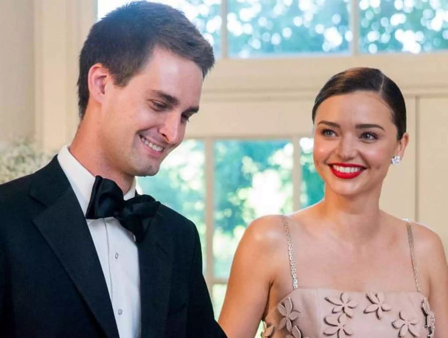 Evan Spiegel und Miranda Kerr: Der Snapchat-Gründer und das Model geben ein glamouröses Paar ab.