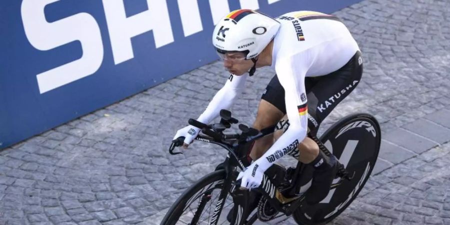 Tony Martin geht trotz anhaltender Probleme in seiner Spezialdisziplin, dem Zeitfahren, an den Start. Foto: Expa/Reinhard Eisenbauer/APA