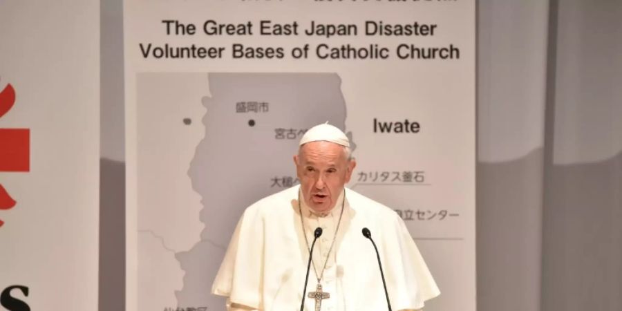 Papst Franziskus bei seinem Besuch in Tokio