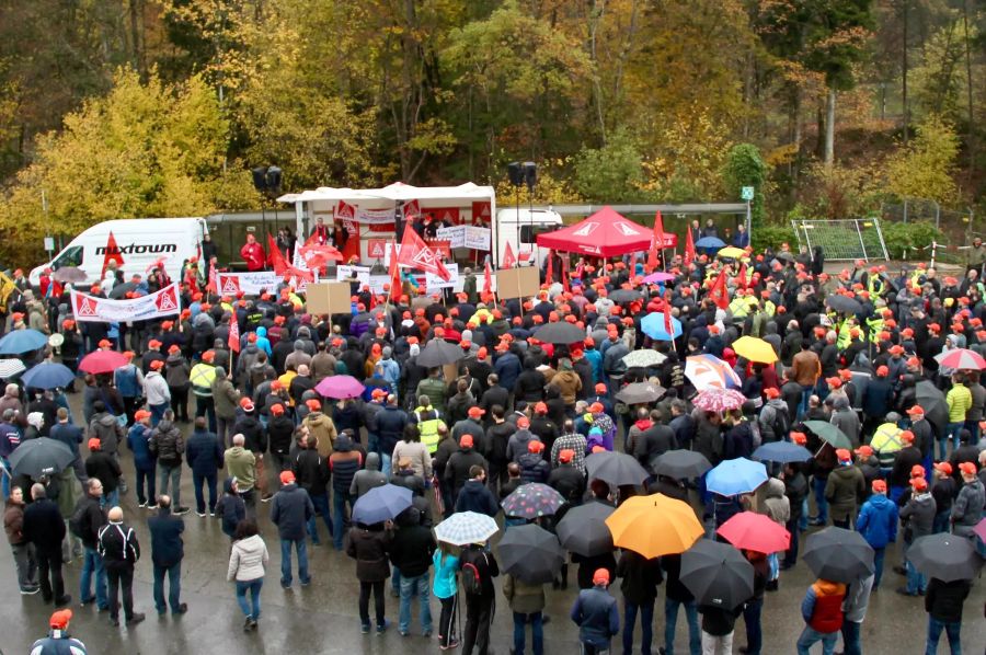 Protestaktion bei Bosch