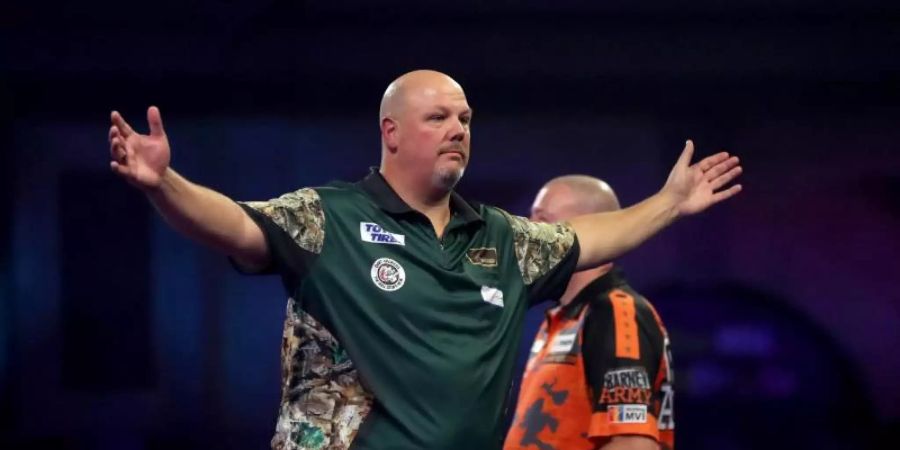 Bekommt es bei der Darts-WM erneut mit einem Niederländer zu tun: Darin Young. Foto: Bradley Collyer/PA Wire/dpa