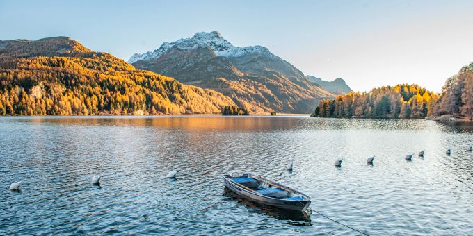 Der Silsersee im Oberengadin. - Sils / Engadin Der Silsersee im Oberengadin. - Sils / Engadin