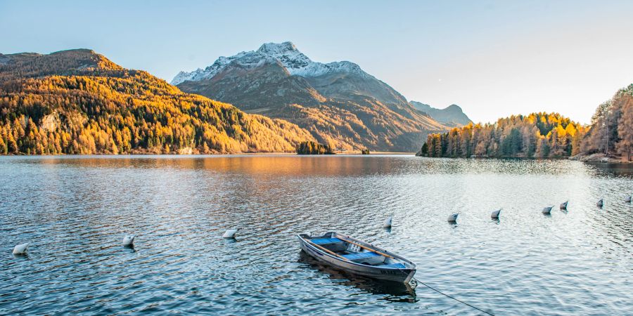 Der Silsersee im Oberengadin. - Sils / Engadin