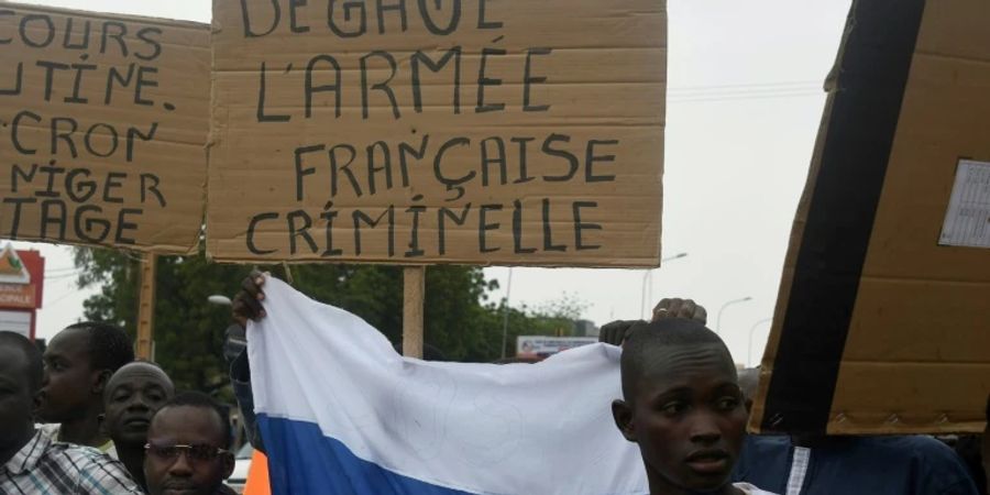 Antifranzösische Demonstration in Mali