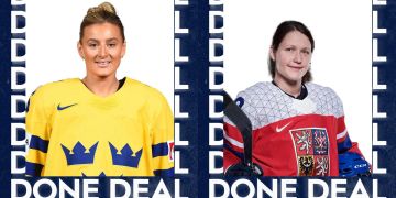 Josefine Holmgren links und Alena Polenska rechts
