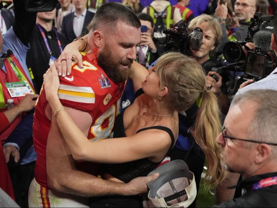 Schillerndes Paar: Taylor Swift und Footballer Travis Kelce.