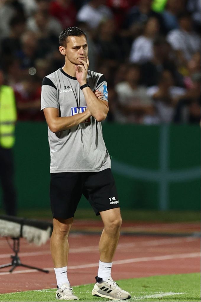 Ulm-Trainer Thomas Wörle beim Pokal-Spiel gegen die Bayern. Ulm