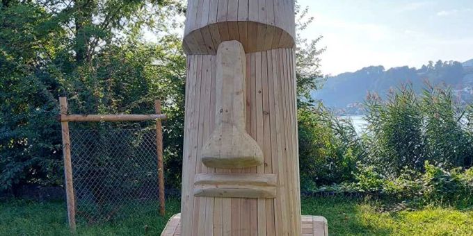 Zuletzt verschwunden - Holzfigur von Zürichsee-Insel wieder aufgetaucht