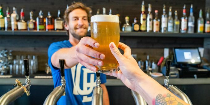 Zu viel Bier gibt Kater. Bier