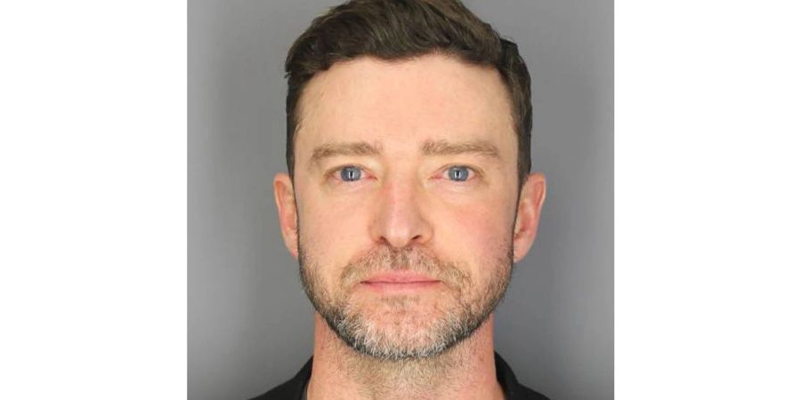 Bitte nicht lächeln: Polizeifoto von Timberlake