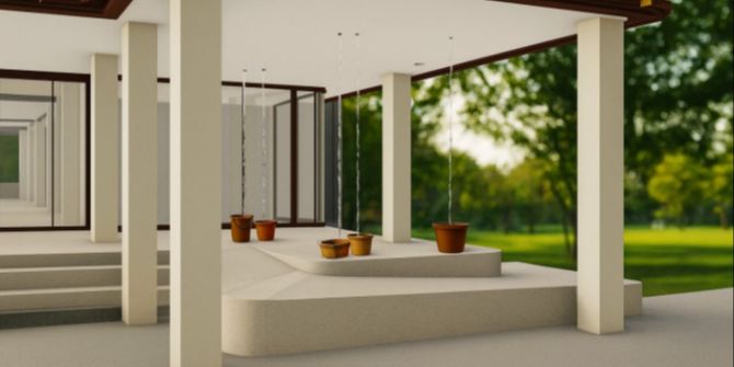 Visualisierung Wasser Gemeindehaus Sarnen