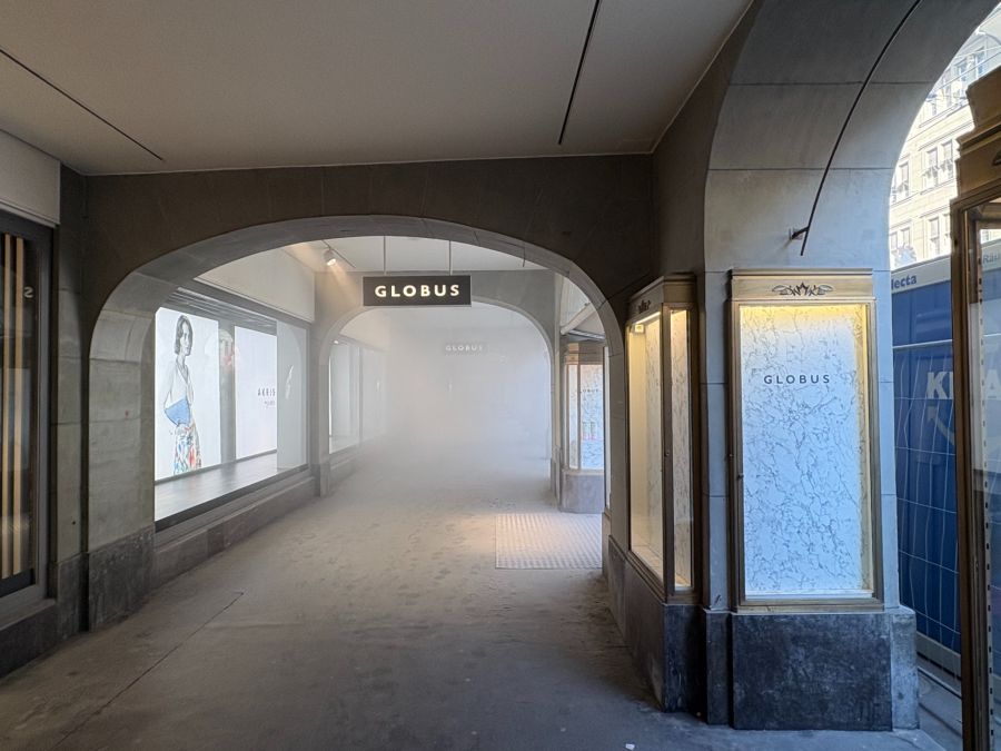 Die Staubwolke vor dem Globus vertrieb auch den Flüsterer.