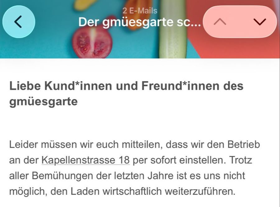 Gmüesgarte Foodwaste Bern