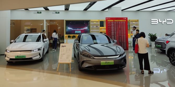 BYD-Ausstellungsraum in Shenzhen