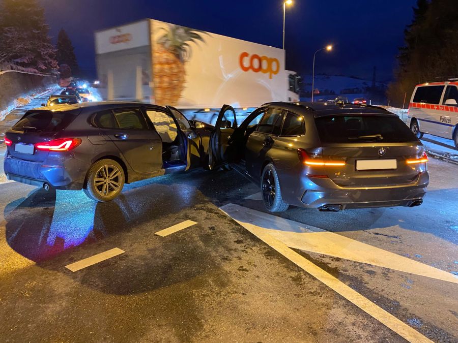 Edlibachkreuzung Unfall Menzingen