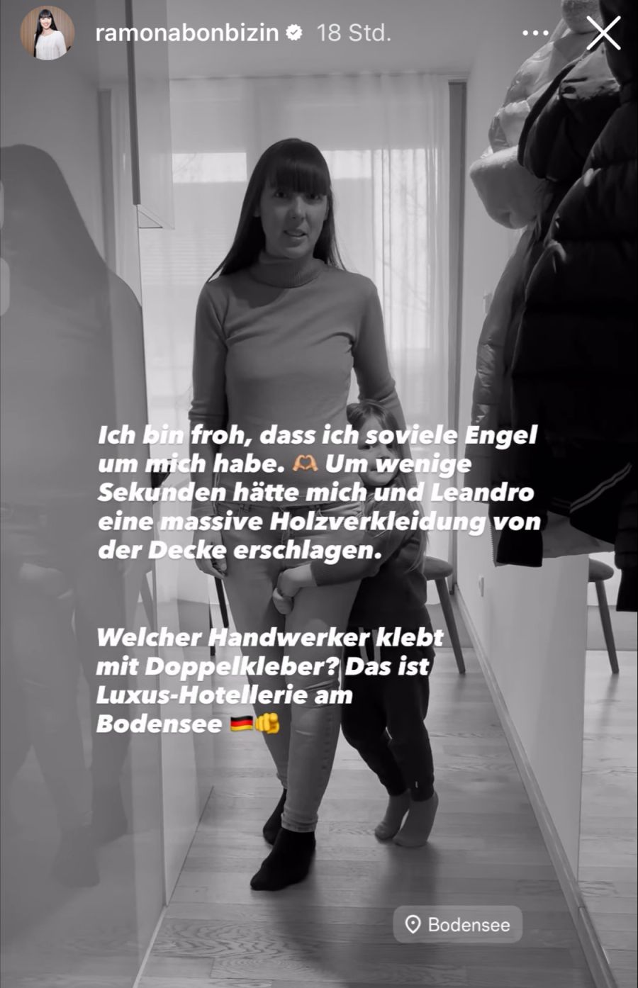 «Ich bin froh, dass ich so viele Engel um mich habe», sagt Ramona Bonbizin.