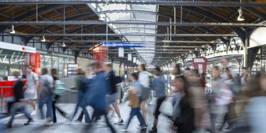 Die Basler Kantonspolizei hat bei einer Schwerpunktaktion den Bahnhof SBB unter die Lupe genommen und 30 Personen festgenommen. (Archivbild)