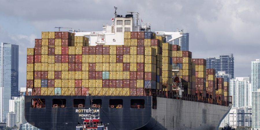 Die Schweiz hat Anfang Jahr weniger Waren in die USA geliefert. (Archivbild)