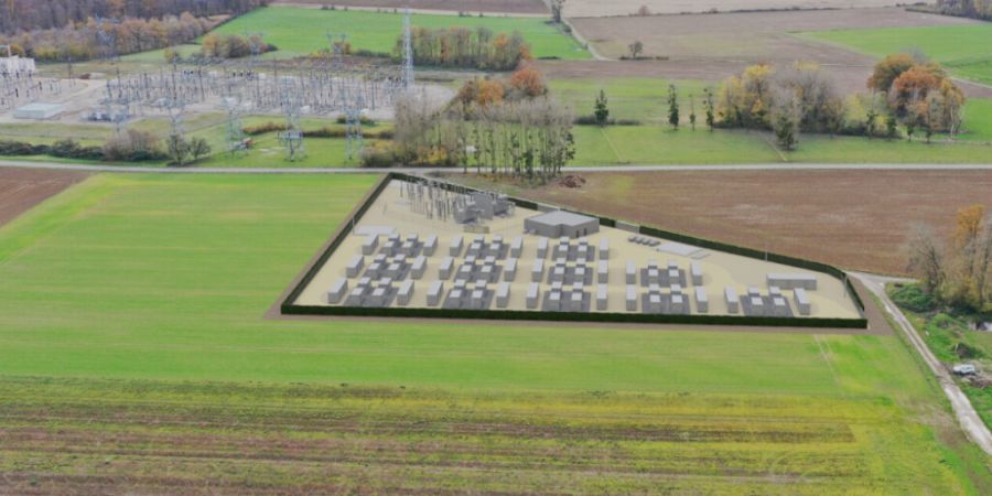 So soll das 100-MW-Projekt in Hauts-de-France dereinst aussehen. (Visualisierung)