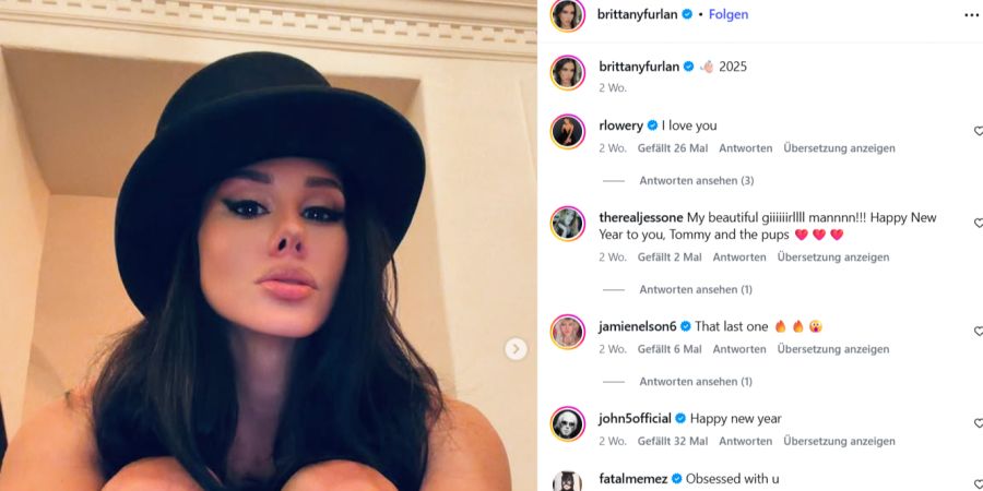 Grund für den spärlichen Kontakt soll Tommy Lees Ehefrau Brittany Furlan sein.