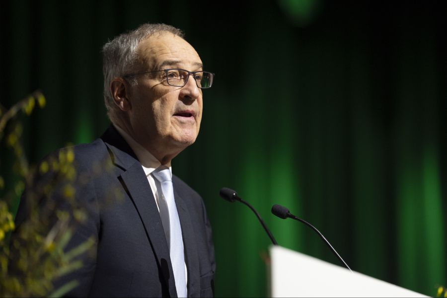 Guy Parmelin bei seiner Rede an der 38. Albisgüetli-Tagung der SVP am 16. Januar 2026.