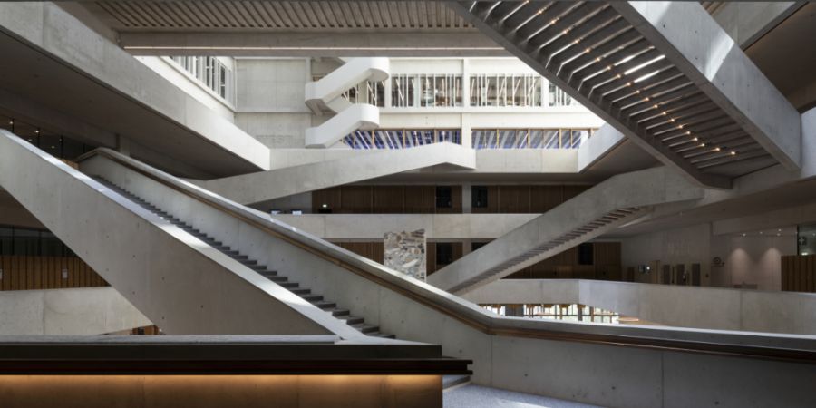 Innenaufnahme des Campus der Fachhochschule Nordwestschweiz in Muttenz BL. (Archivbild)