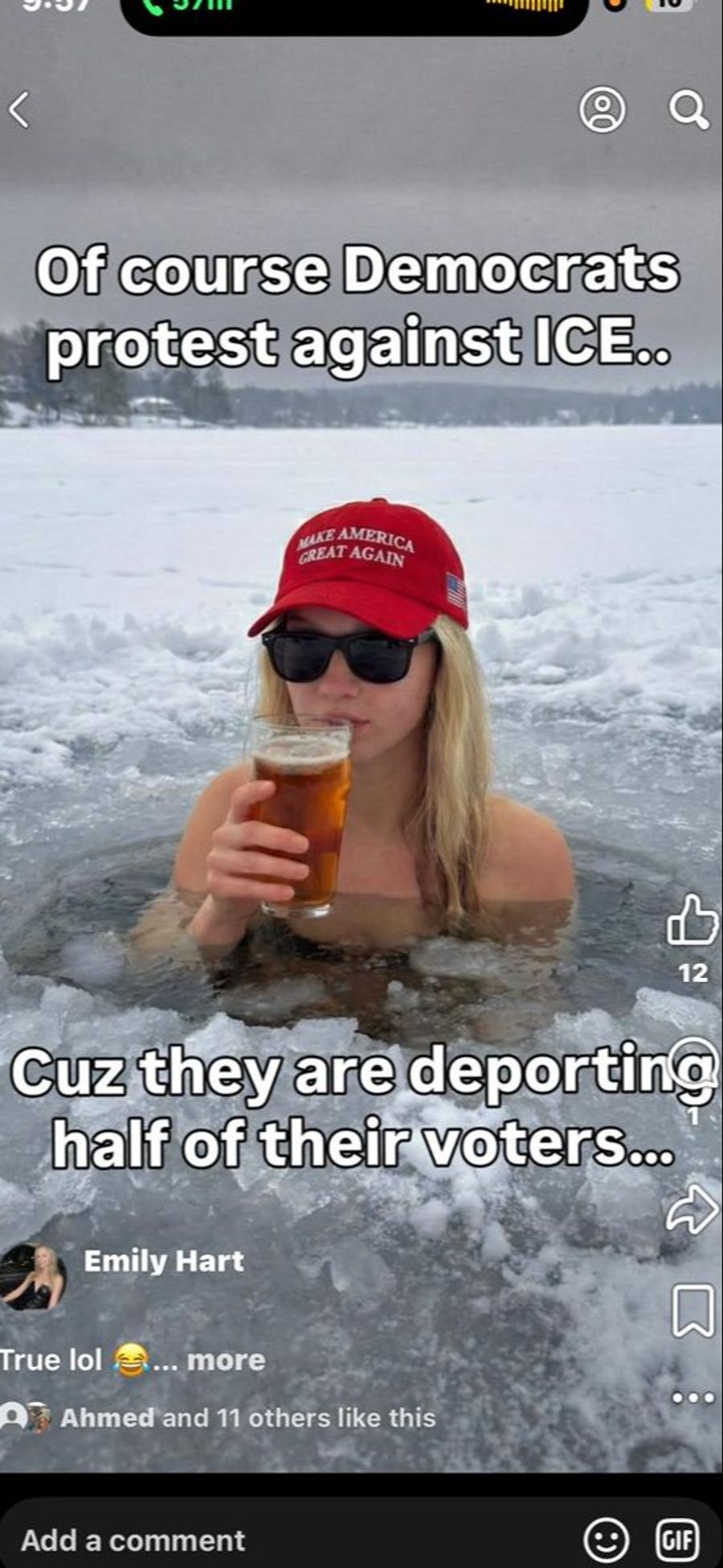 Hinter dem blonden, konservativen Model aber stand ein indischer Student mit Geldproblemen.