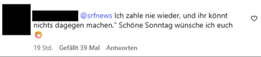 Nach dem «Nein» zur Halbierungsinitiative sind die Befürworter hässig. Und wollen die Serafe-Gebühr nicht mehr bezahlen.