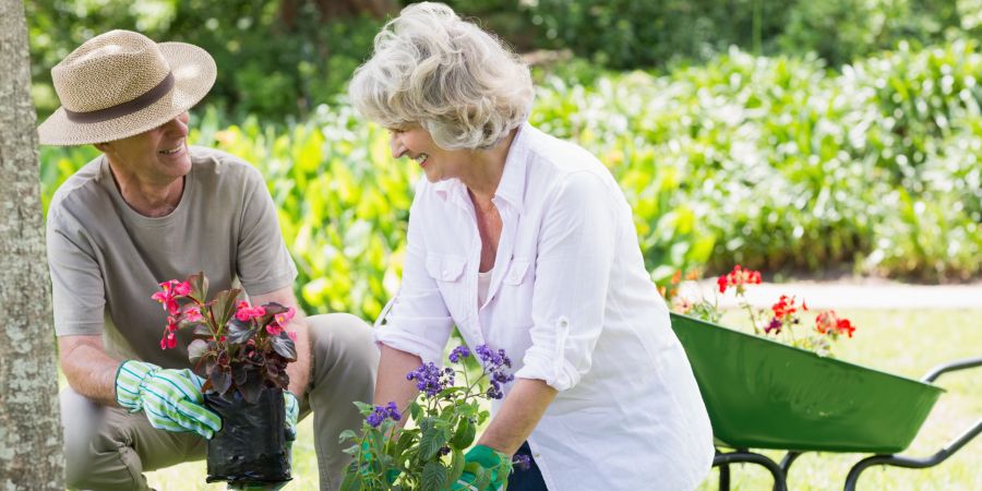 Senioren im Garten
