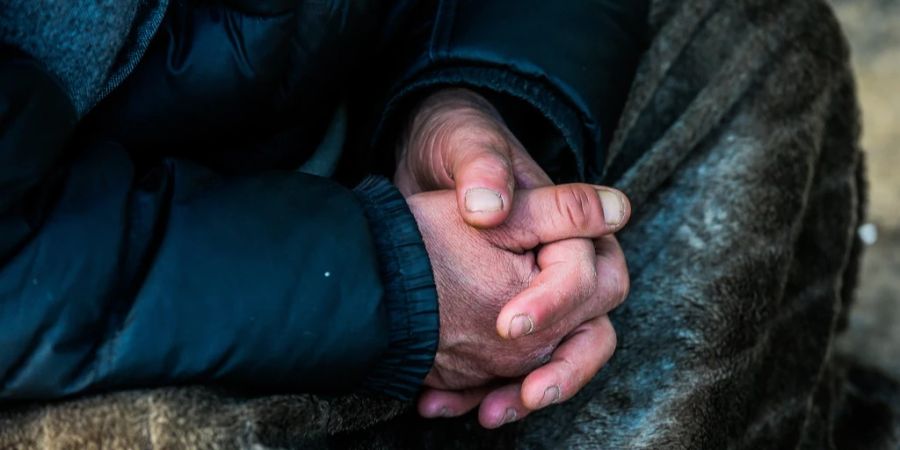 Obdachlose Menschen