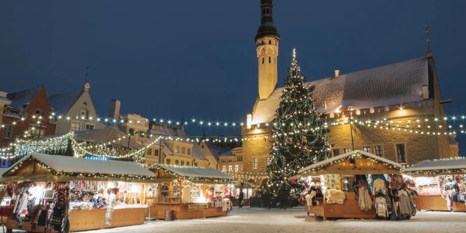 Tallinn Weihnachtsmarkt.