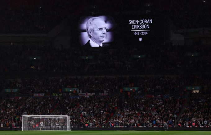 Im Wembley wird das Andenken von Sven-Göran Eriksson geehrt. England
