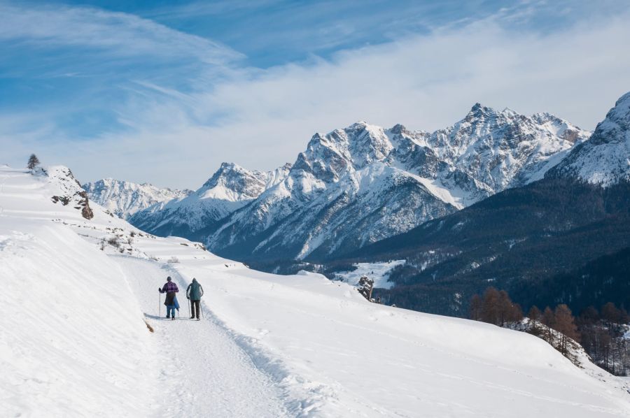 Winterwanderung Engadin Scuol