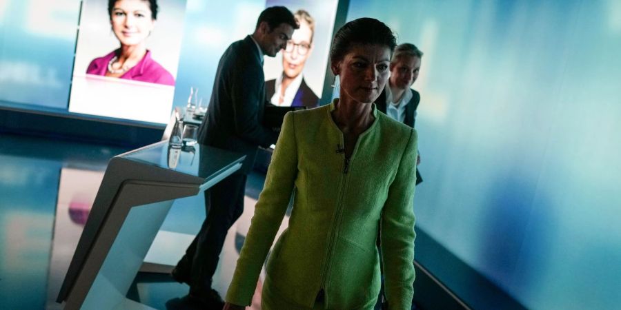 Alide Weidel im Studio mit Wagenknecht