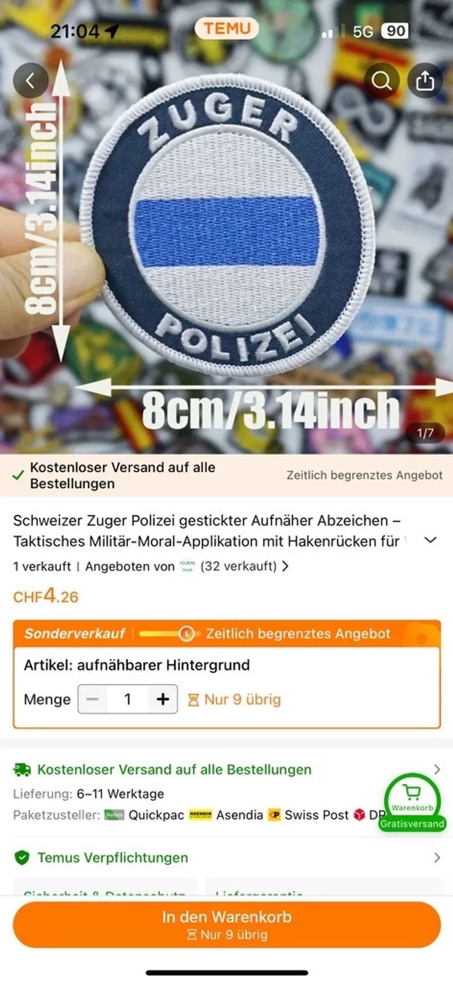 Auf Temu sind Fälschungen im Umlauf, wie die Polizei von Nau.ch erfährt.