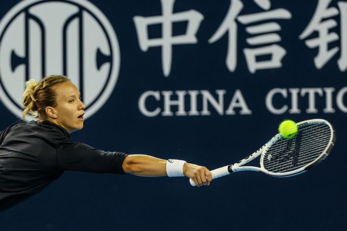 Viktorija Golubic im Einsatz an den China Open. Viktorija Golubic China Open