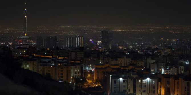 Blick auf Teheran.