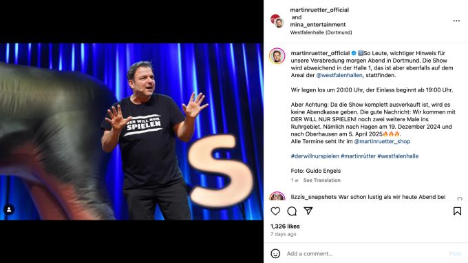 Martin Rütter ist der Hundepapst und seine Shows sind immer schnell ausverkauft.