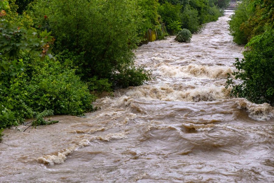 Überflutungen im Kanton Zug.