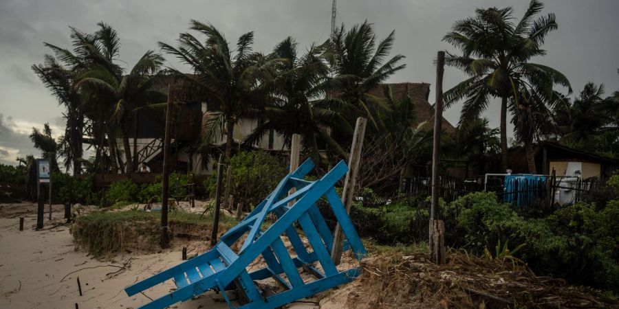 Trotz starker Winde fielen die Schäden auf der Halbinsel Yucatán weniger schlimm aus als befürchtet.