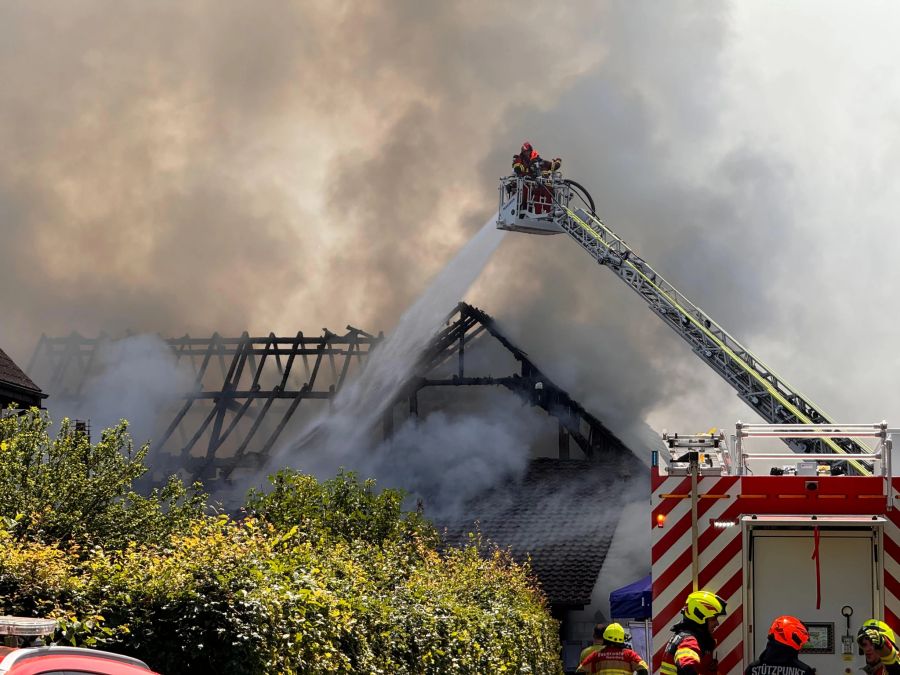 In Dintikon AG ist es am Mittwoch zu einem Brand gekommen.