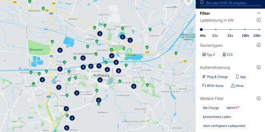 Auszug Routenplaner