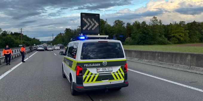 Wil SG - Unfall zwischen drei Autos auf der A1
