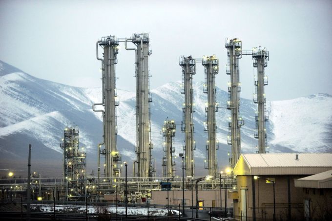 Die Schwerwasserfabrik in der Stadt Arak im Iran. Schwerwasserfabrik