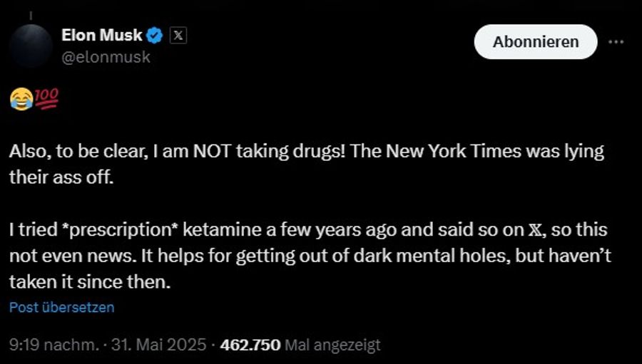 Musk Twitter Drogen Trump