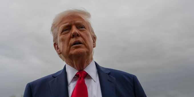 Trump fliegt für einen Tag nach Italien. (Archivbild) US-Präsident Donald Trump