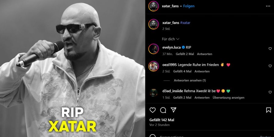 Xatar Instagram tot